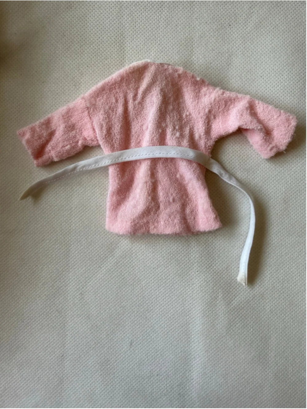 vintage barbie - clone pink terry cloth robe